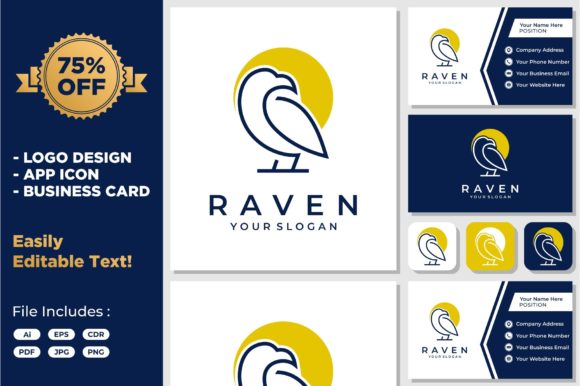 Download Bird Eagle Raven Line Art Modern Vector - Line Collection