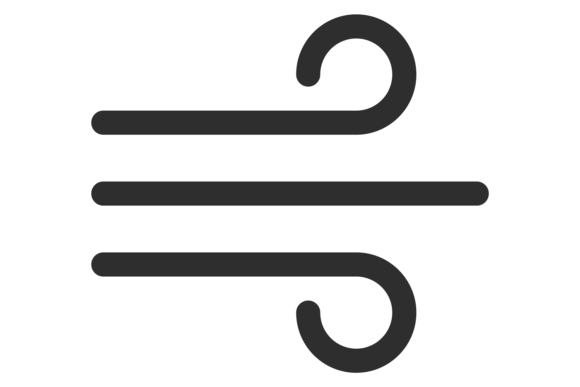 Download Air Motion Line Icon. Wind Breeze Symbol - Line Collection