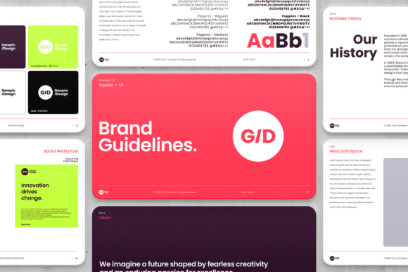 Download Brand Guidelines - Photoshop Template - Line Collection