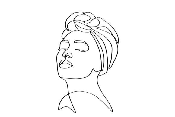 Download African American Women Skin Care Linear - Line Collection
