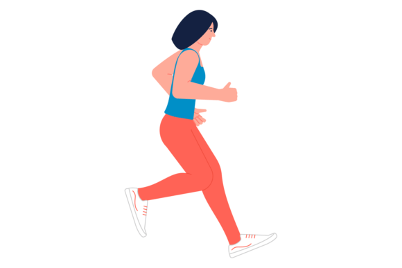 Download Athletic Woman Jogging. Person Training - Training Collection