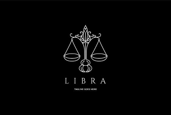 Download Scale Line Outline for Libra Zodiac Logo - Line Collection