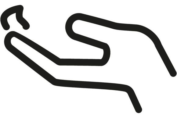 Download Line Icon of Hand with Moisturizer. Hand - Line Collection