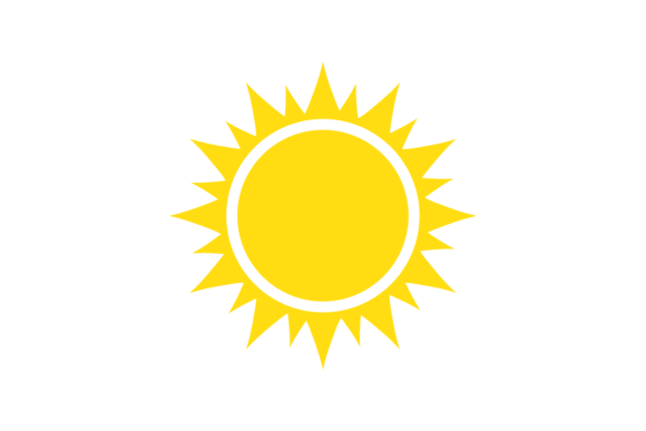 Download Scorching Sun. Summer Simple Ray Outline - Line Collection