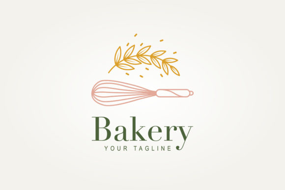 Download Bakery Shop Minimalist Line Art Logo Ico - Line Collection
