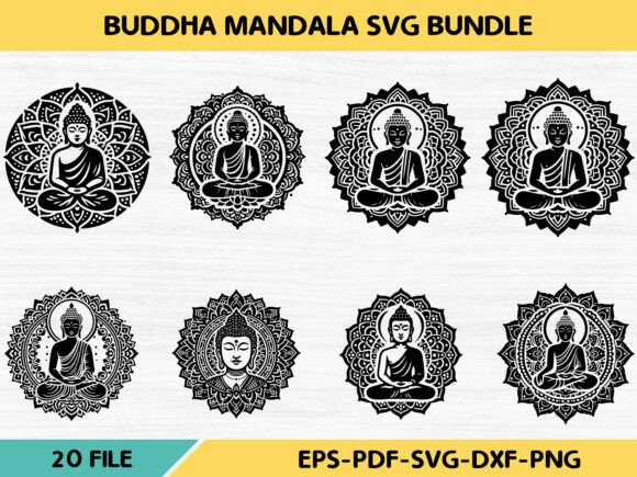 Download Buddha Mandala Svg Bundle - Buddha Collection