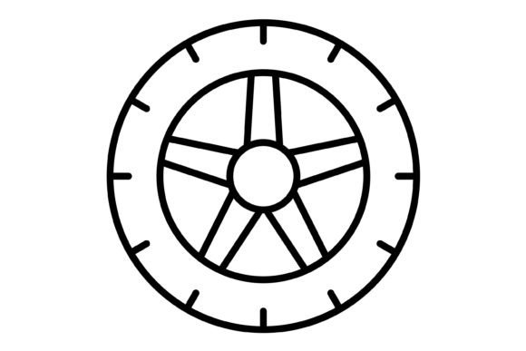 Download Tyre Outline Icon - Line Collection