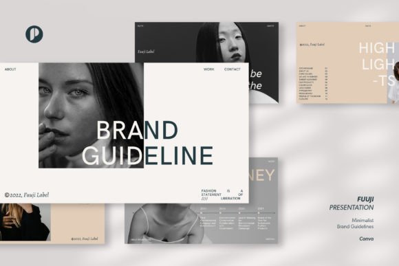 Download Minimalist Brand Guidelines Presentation - Line Collection
